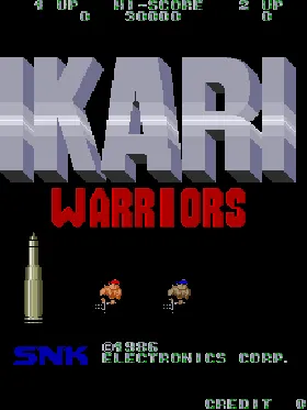 Ikari (Japan bootleg) screen shot title